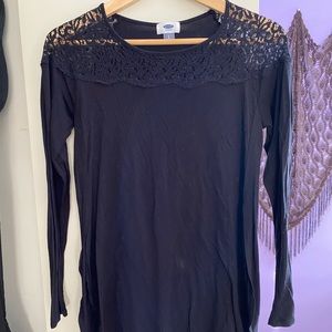 lace décolletage blouse